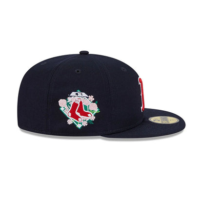 New Era 59FIFTY Cap Red Sox Floral Under Visor navy