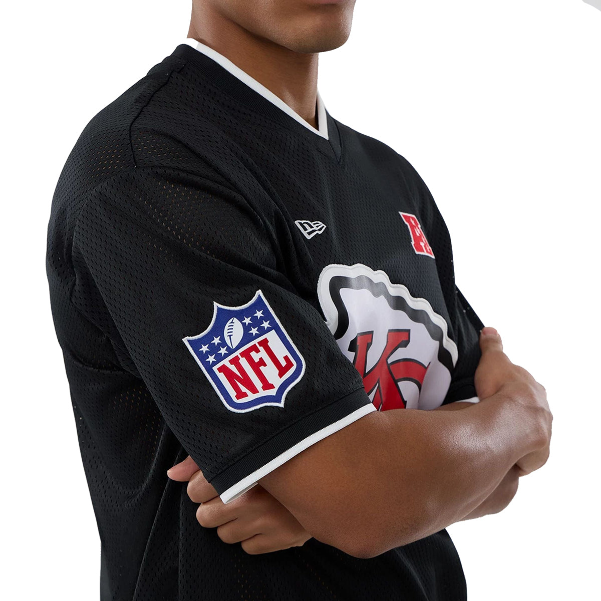 New Era Herren T-Shirt Mesh Oversized NFL Kansas City Chiefs black