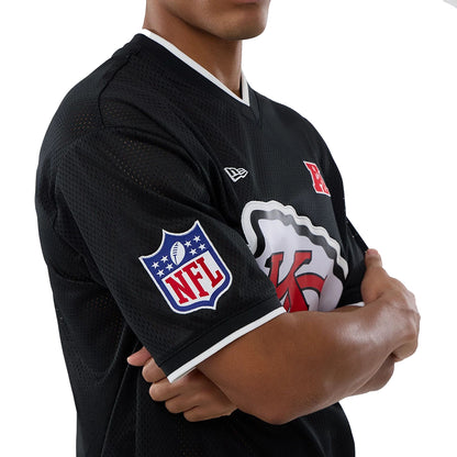 New Era Herren T-Shirt Mesh Oversized NFL Kansas City Chiefs black