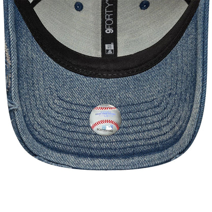 New Era 9FORTY Cap Los Angeles Dodgers MLB Acid Wash Denim pastel blue