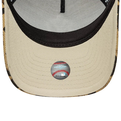 New Era 9FORTY Damen Trucker Cap New York Yankees MLB Leopard dark grey