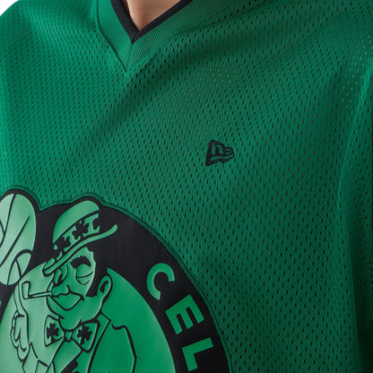 New Era Herren T-Shirt Mesh Oversized NBA Boston Celtics green