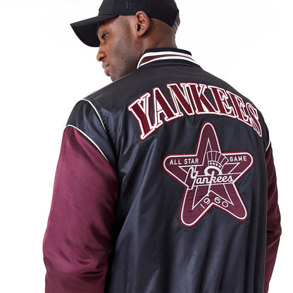 New Era Herren Varsity College Jacke New York Yankees black/maroon