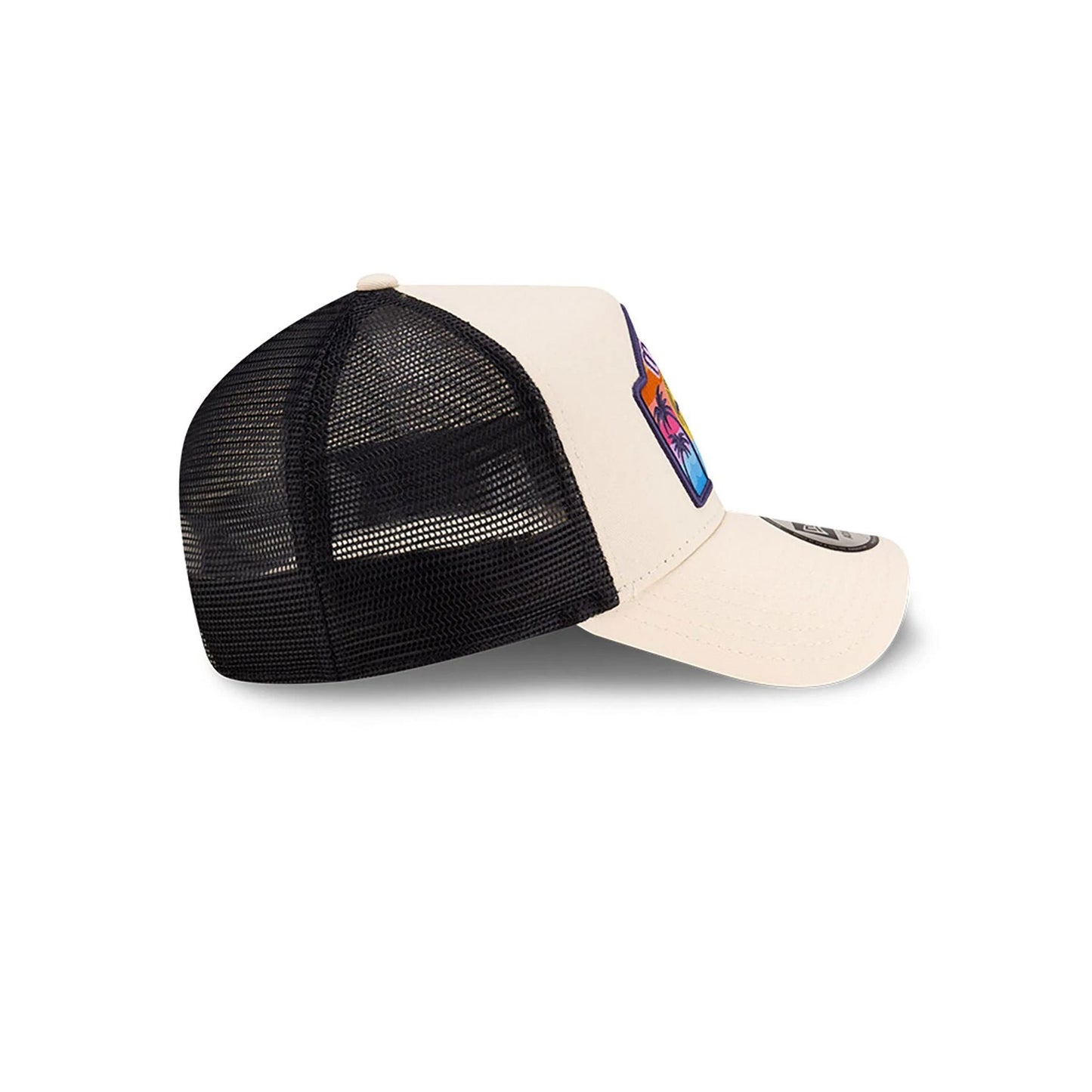 New Era 9FORTY A-Frame Trucker Cap Miami Patch beige