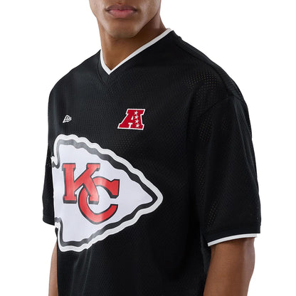 New Era Herren T-Shirt Mesh Oversized NFL Kansas City Chiefs black