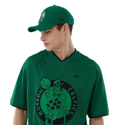 New Era Herren T-Shirt Mesh Oversized NBA Boston Celtics green
