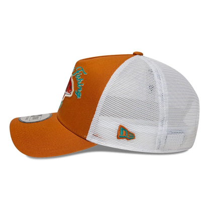 New Era 9FORTY Trucker Cap Fishing brown/white