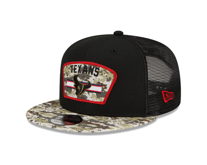 New Era 9FIFTY Trucker Cap Salute To Service 950 Houstan Texas black