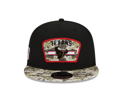New Era 9FIFTY Trucker Cap Salute To Service 950 Houstan Texas black