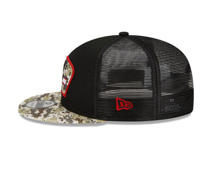 New Era 9FIFTY Trucker Cap Salute To Service 950 Houstan Texas black