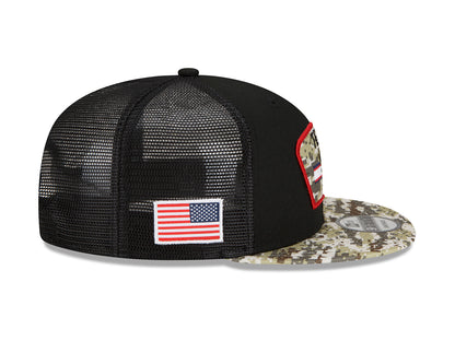 New Era 9FIFTY Trucker Cap Salute To Service 950 Houstan Texas black