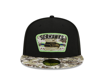 New Era 59FIFTY Cap Salute To Service 5950 Seattle Seahawks black
