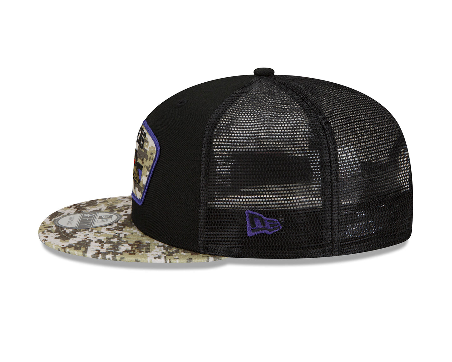 New Era 9FIFTY Trucker Cap Salute To Service 950 Baltimore Ravens black