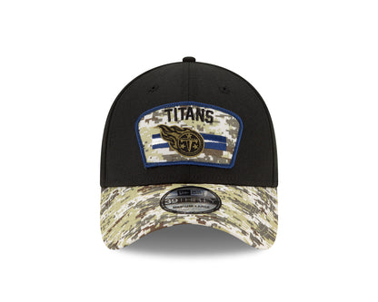New Era 39THIRTY Cap Salute To Service 3930 Tennesse Titans black