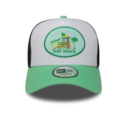 New Era 9FORTY Trucker Cap Location Icon light green/white/black