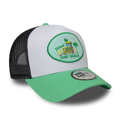 New Era 9FORTY Trucker Cap Location Icon light green/white/black