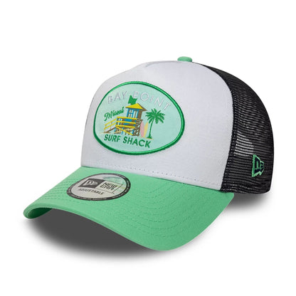New Era 9FORTY Trucker Cap Location Icon light green/white/black