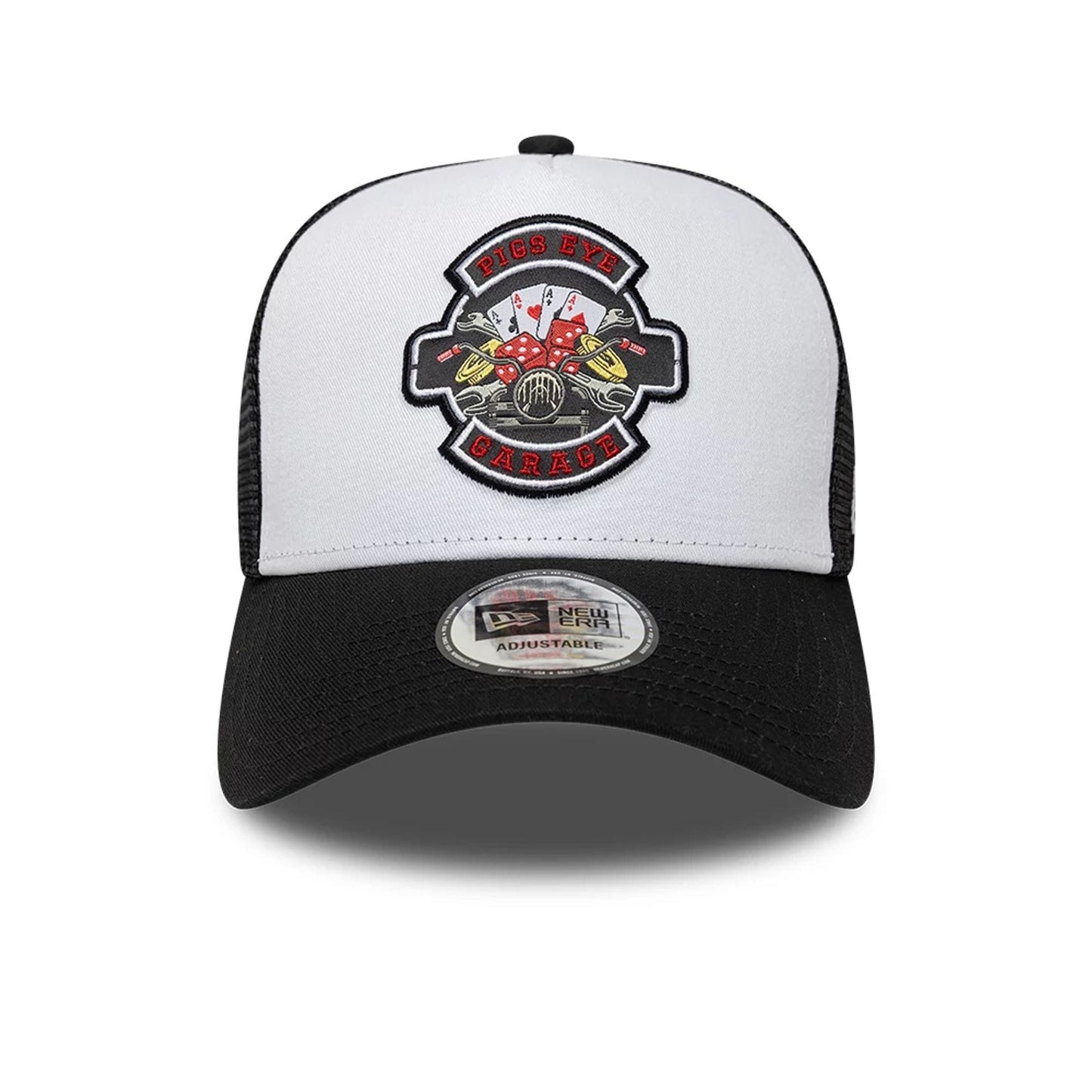 New Era 9FORTY Trucker Cap Location black/white