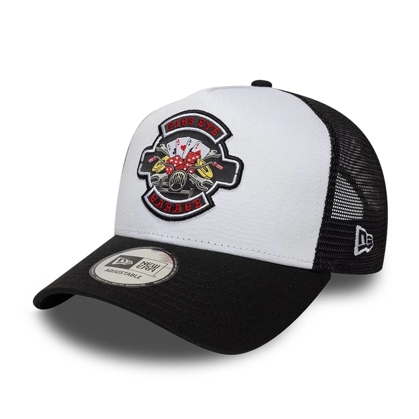 New Era 9FORTY Trucker Cap Location black/white