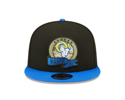 New Era 9FIFTY Cap NFL22 Salute To Service Los Angeles Rams black