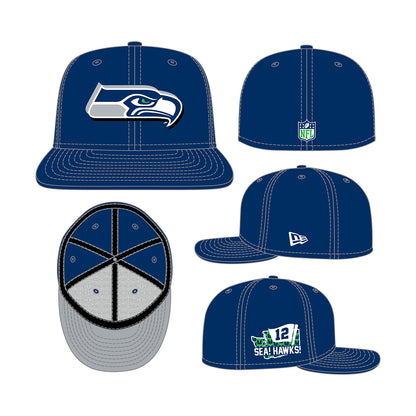 New Era 59FIFTY Cap Seattle Seahawks NFL24 Draft 5950 navy