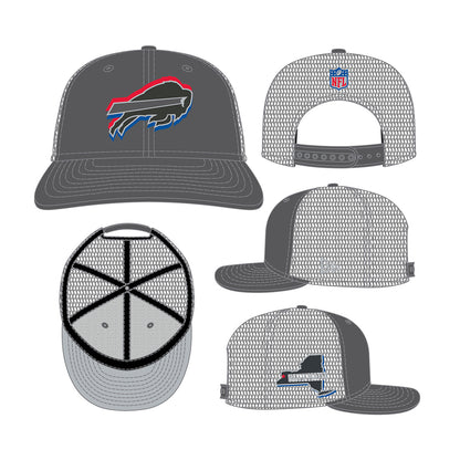 New Era 9FIFTY Snapback Cap Buffalo Bills NFL24 Draft LP950 grey