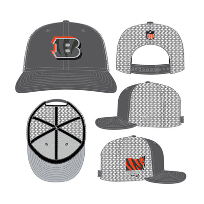 New Era 9FIFTY Snapback Cap Cincinnati Bengals NFL24 Draft LP950 grey
