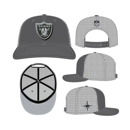 New Era 9FIFTY Snapback Cap Las Vegas Raiders NFL24 Draft LP950 grey