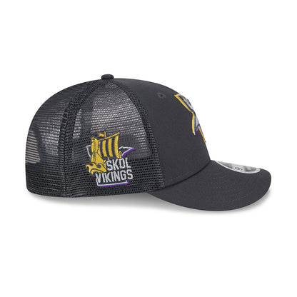 New Era 9FIFTY Snapback Cap Minnesota Vikings NFL24 Draft LP950 grey