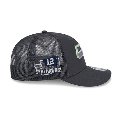 New Era 9FIFTY Snapback Cap Seattle Seahawks NFL24 Draft LP950 grey
