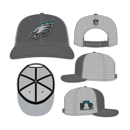 New Era 9FIFTY Snapback Cap Philadelphia Eagles NFL24 Draft LP950 grey