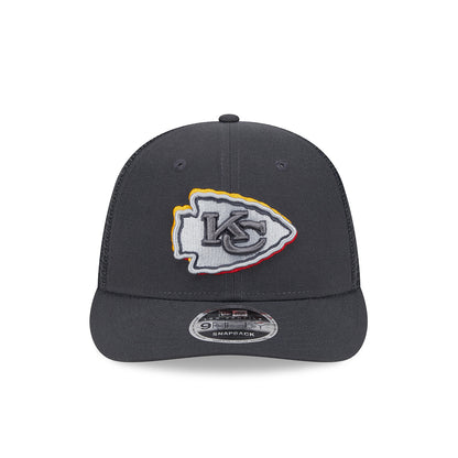New Era 9FIFTY Snapback Cap Kansas City Chiefs NFL24 Draft LP950 grey