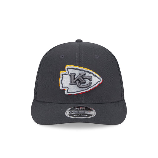 New Era 9FIFTY Snapback Cap Kansas City Chiefs NFL24 Draft LP950 grey