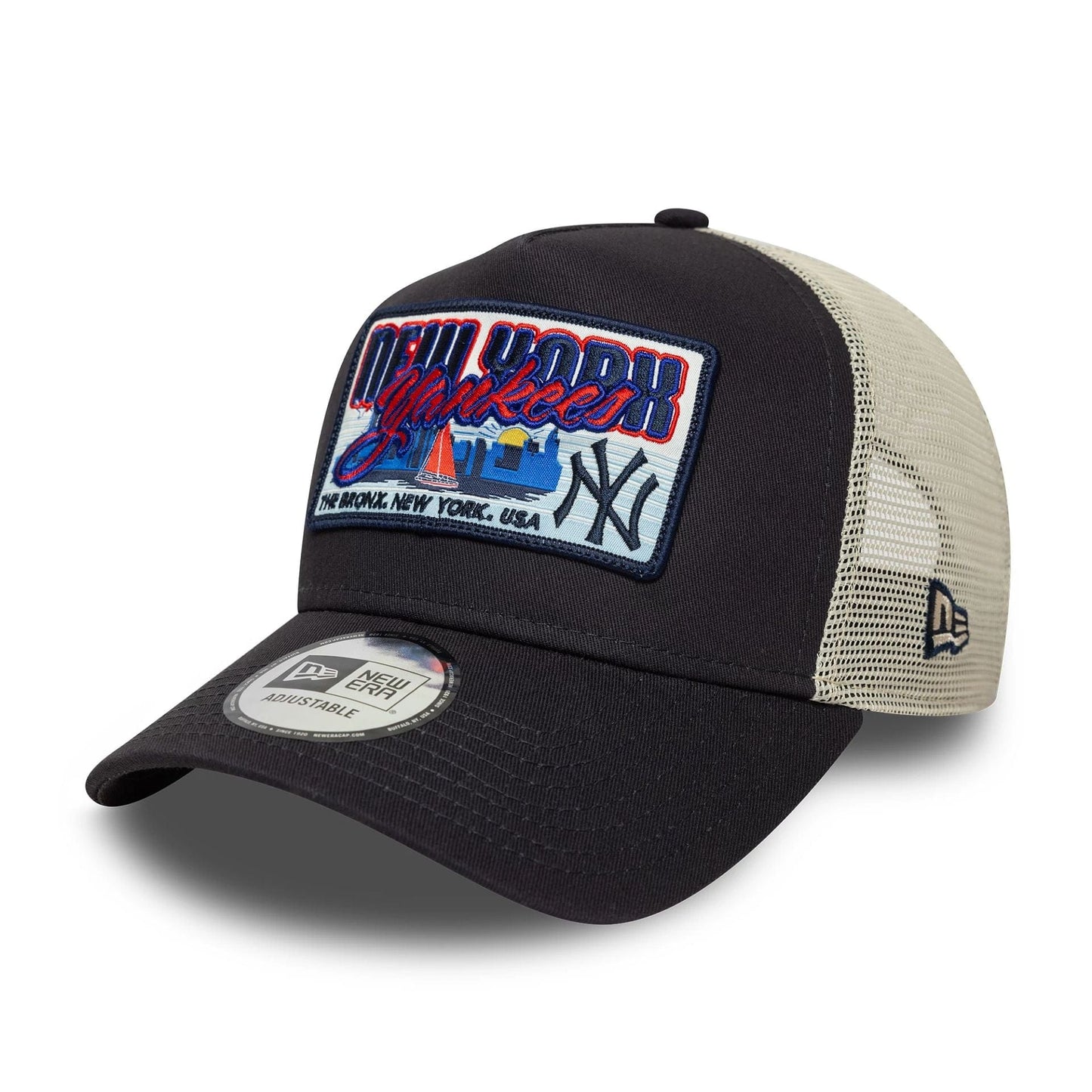 New Era A-Frame Trucker Cap MLB Patch New York Yankees navy