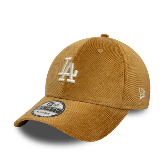 New Era 9FORTY Cap LA Dodgers Cord beige