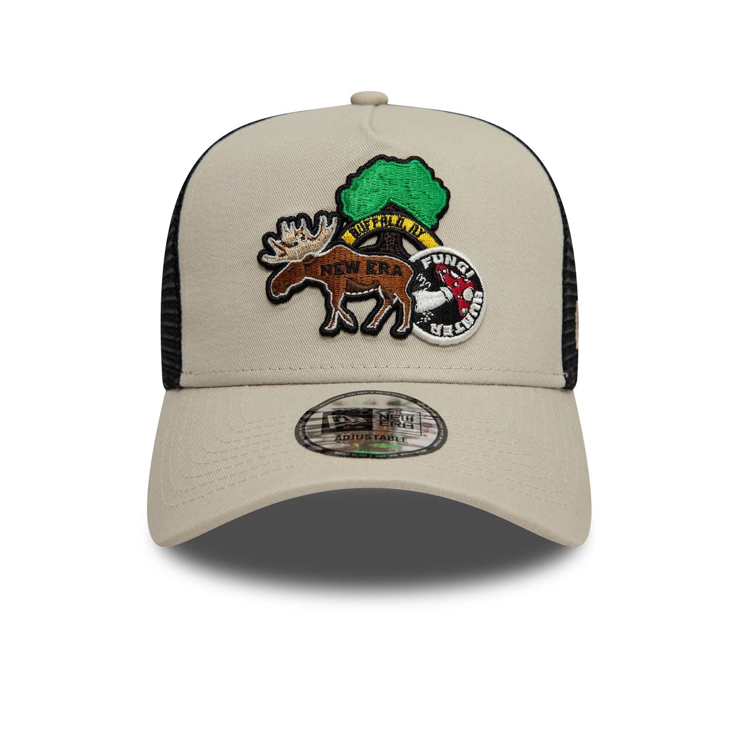 New Era A-Frame Trucker Cap Outdoor Patch stone