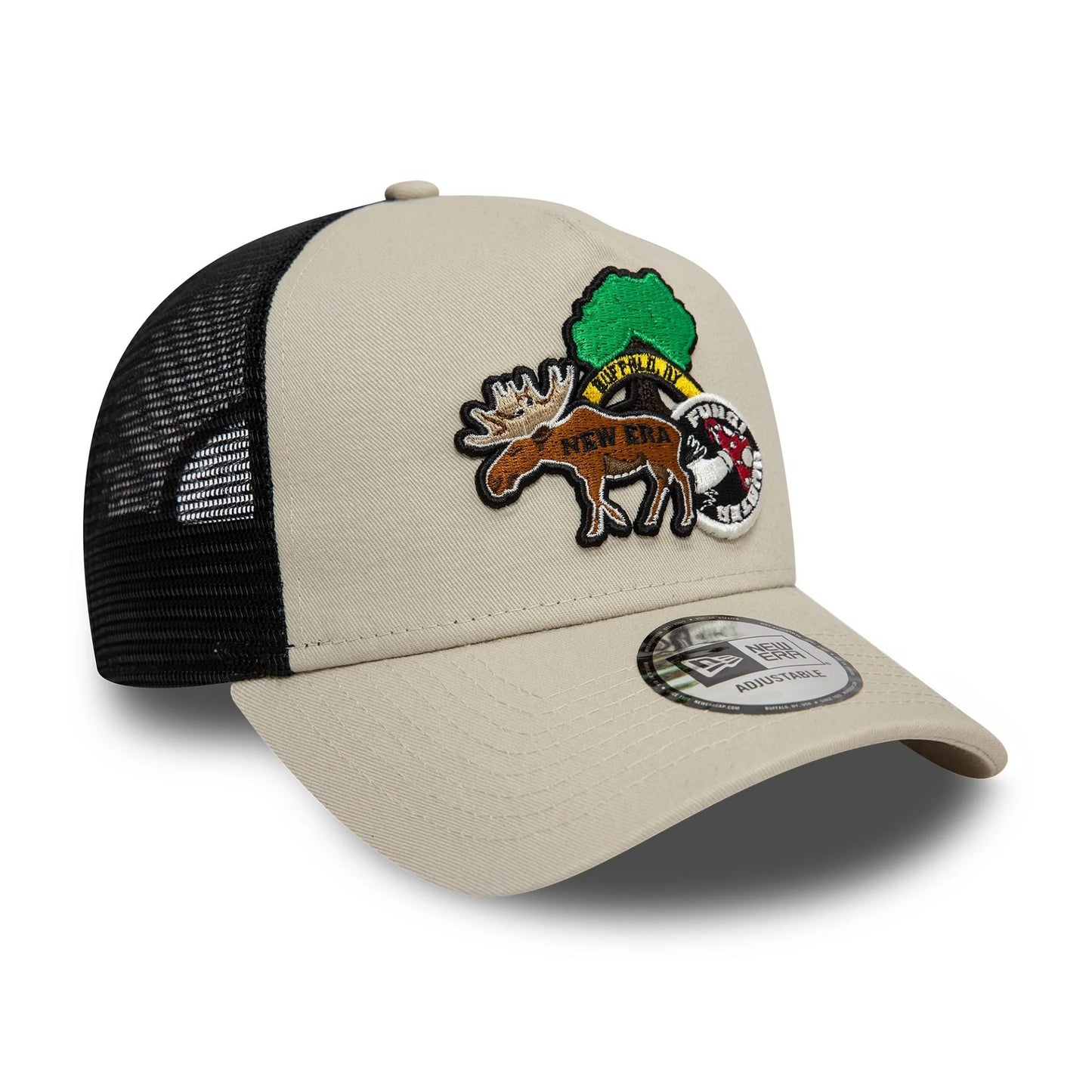 New Era A-Frame Trucker Cap Outdoor Patch stone