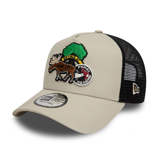 New Era A-Frame Trucker Cap Outdoor Patch stone