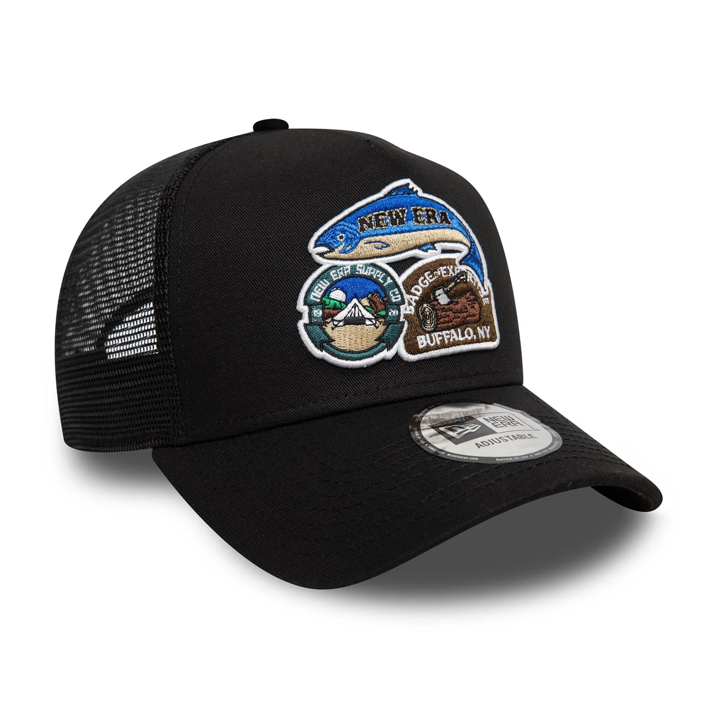 New Era A-Frame Trucker Cap Outdoor Patch black