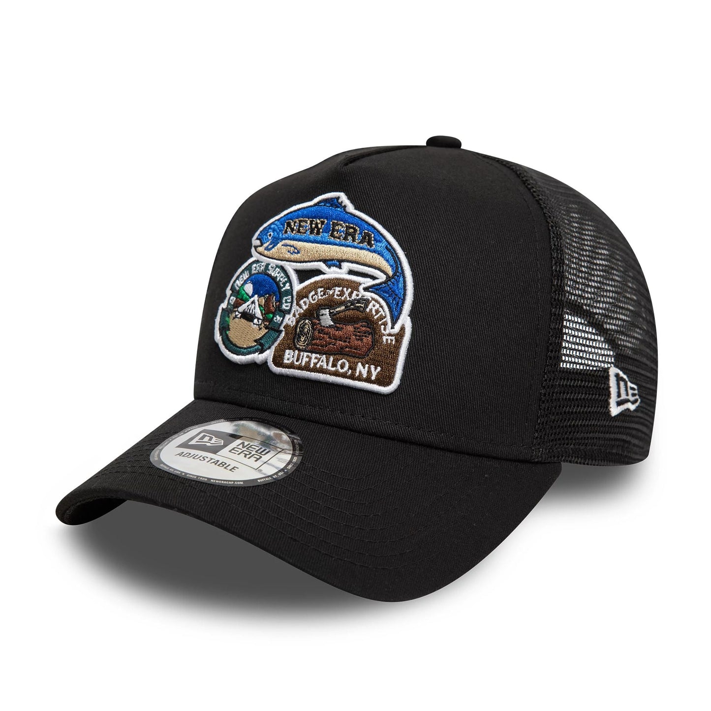 New Era A-Frame Trucker Cap Outdoor Patch black
