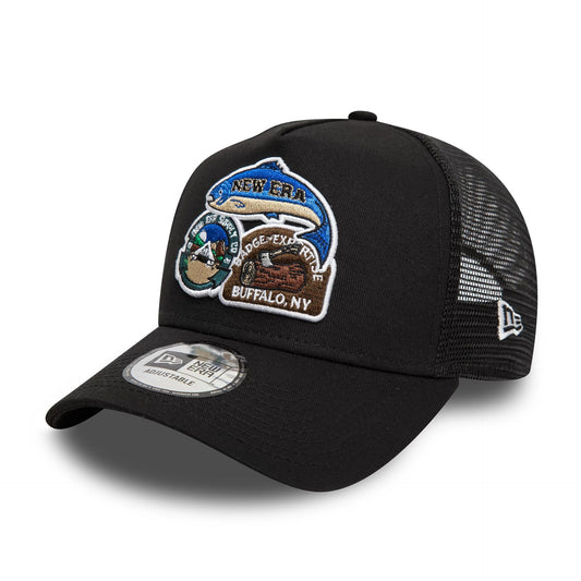 New Era A-Frame Trucker Cap Outdoor Patch black