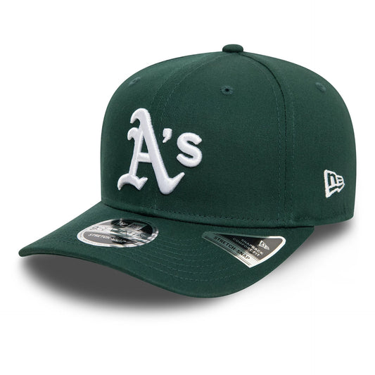 New Era 9SEVENTY Stretch Snap Cap Oakland Athletics Official Team Colour dark green