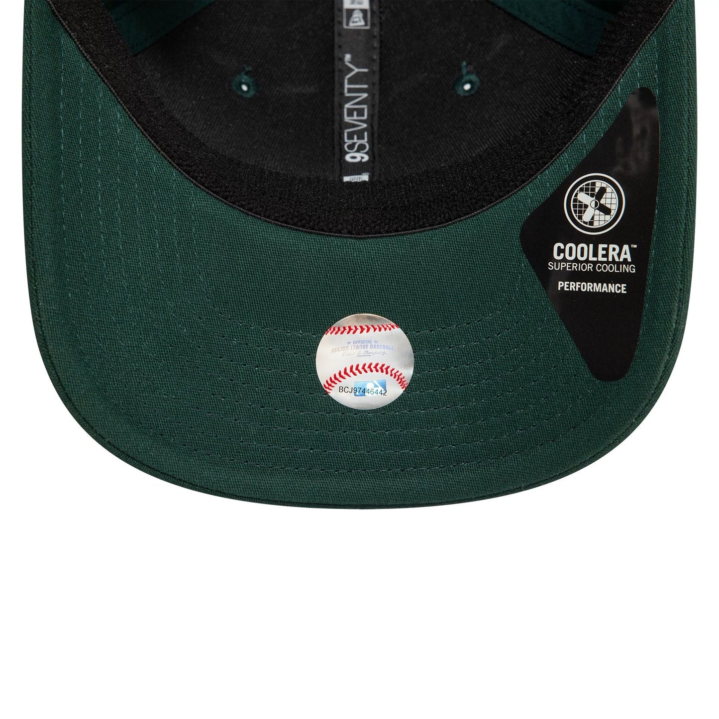 New Era 9SEVENTY Stretch Snap Cap Oakland Athletics Official Team Colour dark green