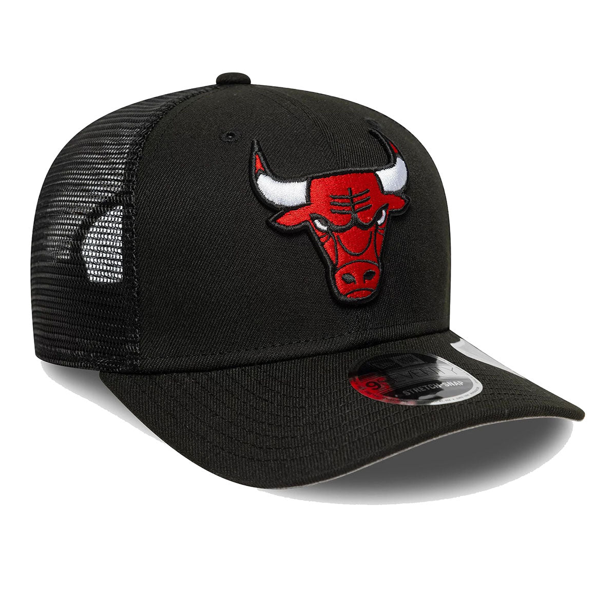 New Era 9SEVENTY Stretch Snap Cap Chicago Bulls NBA Official Team Colour black