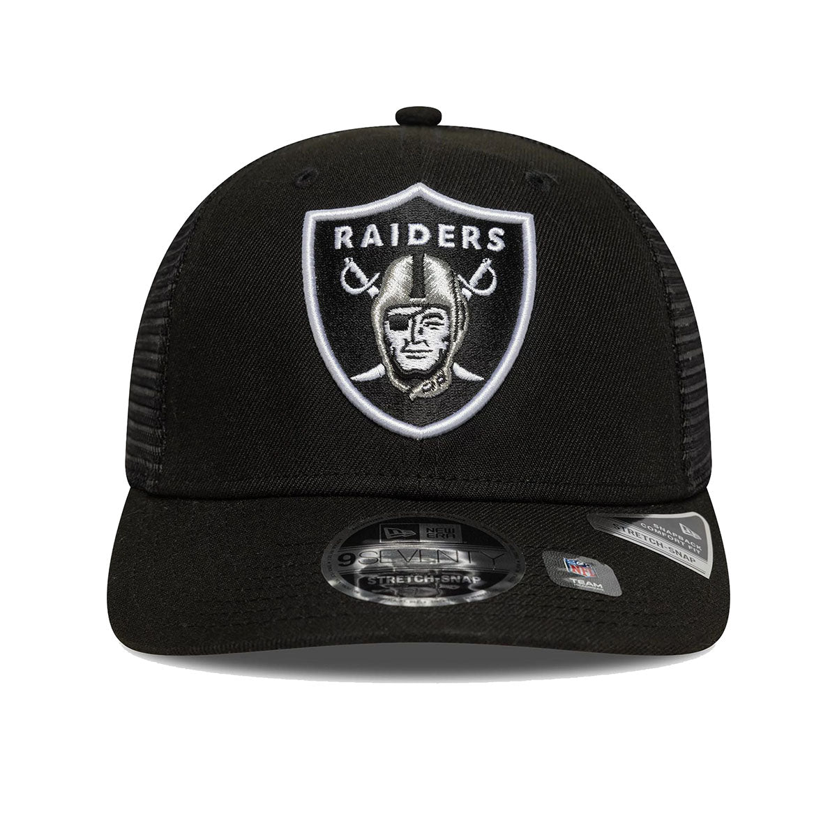 New Era 9SEVENTY Stretch Snap Cap Las Vegas Raiders NFL Official Team Colour black