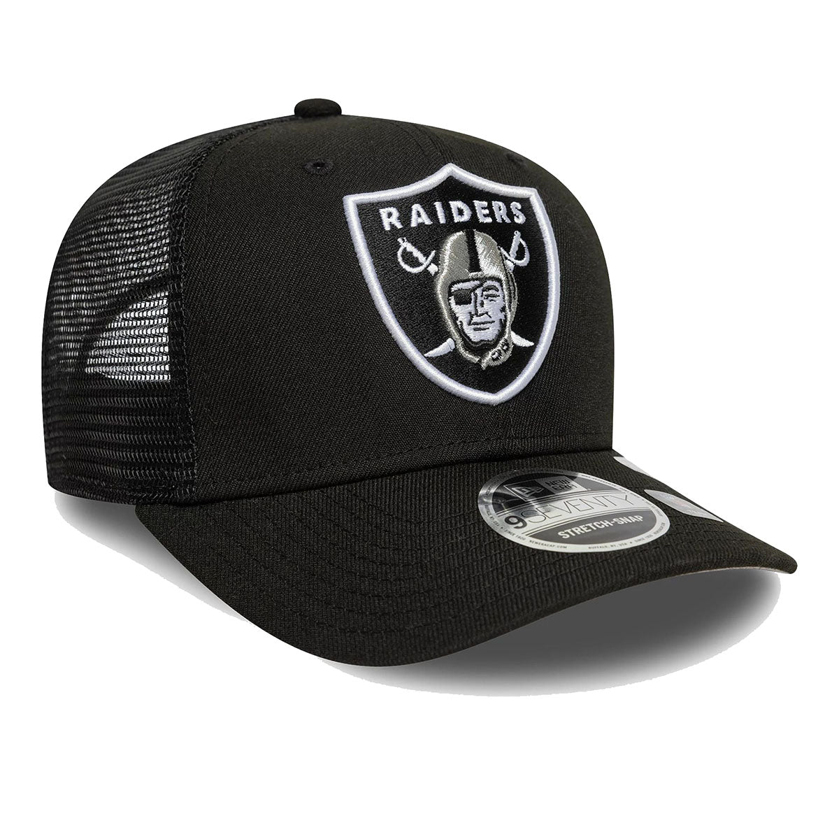 New Era 9SEVENTY Stretch Snap Cap Las Vegas Raiders NFL Official Team Colour black