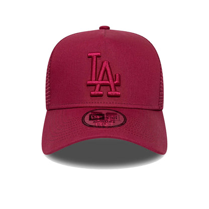 New Era 9FORTY Trucker Cap LA Dodgers MLB League Essential dark red