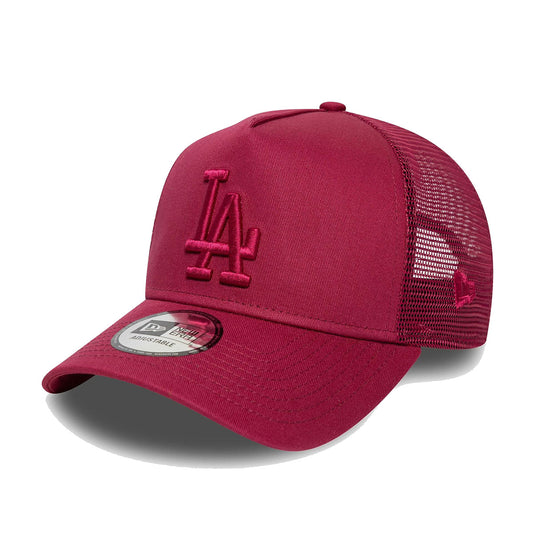 New Era 9FORTY Trucker Cap LA Dodgers MLB League Essential dark red