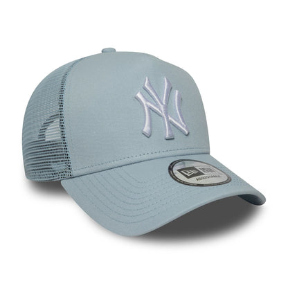New Era 9FORTY Trucker Cap New York Yankees MLB League Essential light blue