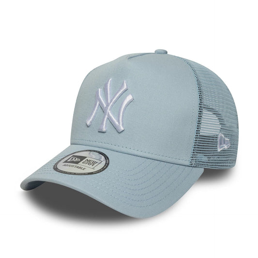 New Era 9FORTY Trucker Cap New York Yankees MLB League Essential light blue